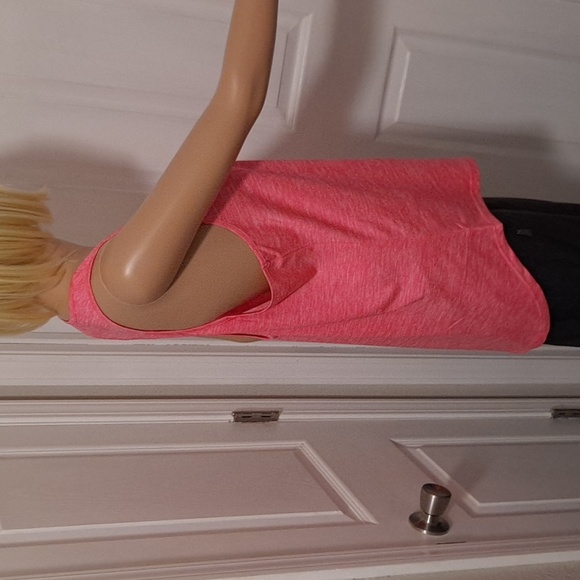 NWOT Ictive Open Back Racerback Loose Fit U-Neck Workout Tank - Picture 4 of 9